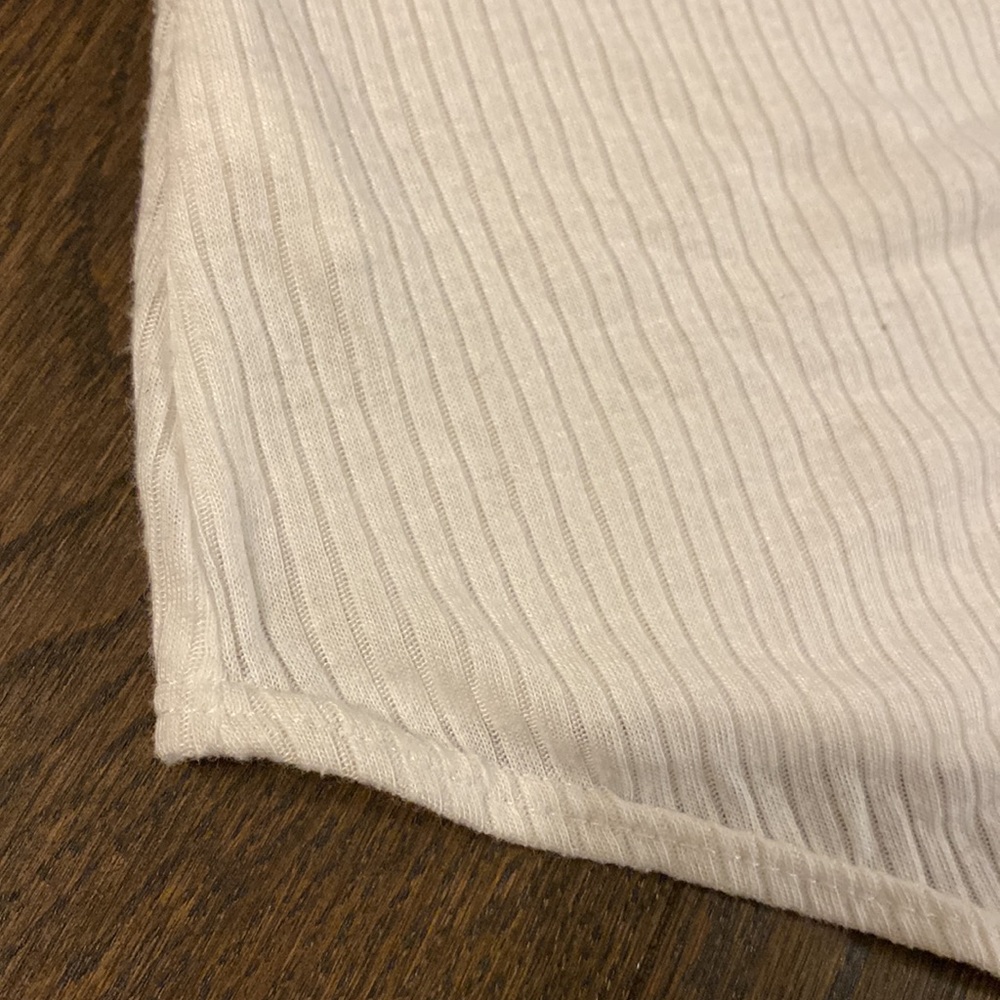 Charlotte Russe Solid White Ribbed Bodysuit - Picture 10 of 11